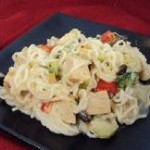 Poulet Alfredo et nouilles shirataki