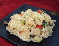 Poulet Alfredo et nouilles shirataki